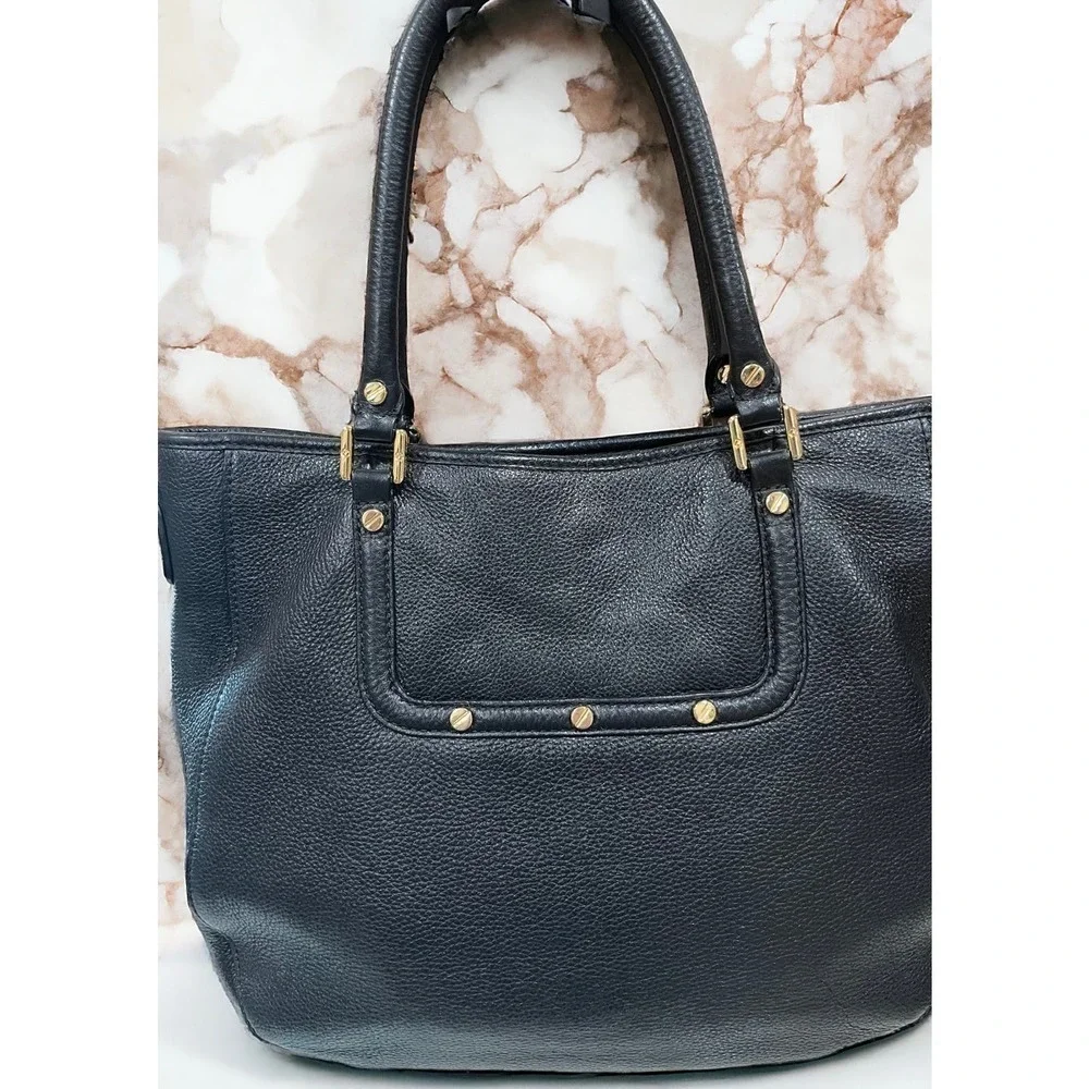 Tory Burch Black Leather Amanda Classic Hobo Shoulder Bag